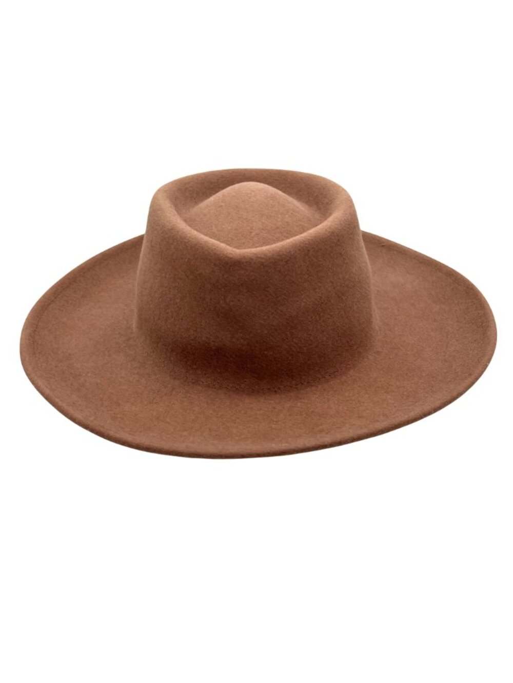 Gigi Pip Brown Australian Wool Wide Brim Womens Girls 53 Youth Hat S/M Adj Band - Picture 4 of 16